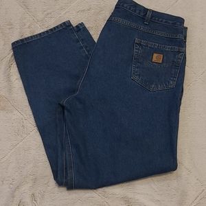 Carhartt 44x32 relaxed fit blue jeans